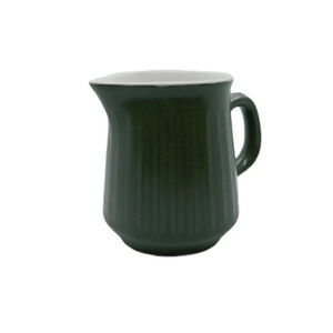 Casual Ceram Stoneware  Creamer, Olive Green